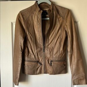 Bernardo Brown Leather Jacket